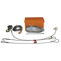 Palan &agrave; c&acirc;ble d'acier Tirfor TU32 en ensemble de r&eacute;cup&eacute;ration, Diam&egrave;tre du fil 5/8", Capacit&eacute; 8000  lb (4 tonnes) Helyx Safety & Industrial Supplies