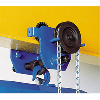 Chariot &agrave; avanc&eacute;e par chaîne Corso, 2000 lb (1 tonne) Capacit&eacute;, 2-1/3" - 8-2/3" Helyx Safety & Industrial Supplies