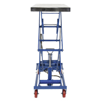 Pneumatic Hydraulic Scissor Lift Table, Steel, 35-1/2" L x 20" W, 800 lbs. Cap. Helyx Safety & Industrial Supplies