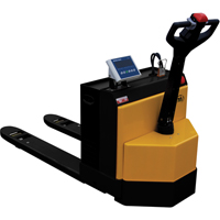 Fully Powered Electric Pallet Truck With  Scale, 4500 lbs. Cap., 48" L x 30.25" W Helyx Safety & Industrial Supplies