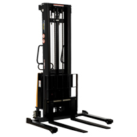 Fork Lift Stacker, Electric Operated, 2000 lbs. Capacity, 137" Max Lift Helyx Safety & Industrial Supplies