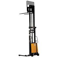 Fork Lift Stacker, Electric Operated, 2000 lbs. Capacity, 137" Max Lift Helyx Safety & Industrial Supplies