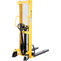 Gerbeur hydraulique manuel, Fonctionnement Pompe manuelle, Capacit&eacute; 2000 lb, Lev&eacute;e max 63" Helyx Safety & Industrial Supplies