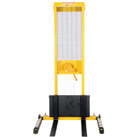 Gerbeur manuel, Fonctionnement Treuil manuel, Capacit&eacute; 770 lb, Lev&eacute;e max 60" Helyx Safety & Industrial Supplies
