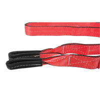 Polyester Sling, Double Ply, Twisted Eye, Type 4, 2'' W x 8' L, 6200 lbs. Vertical Cap. Helyx Safety & Industrial Supplies