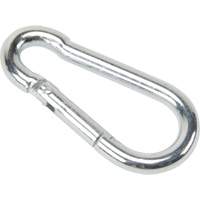 Zinc Plated Snap Hook, 220 lbs (0.11 tons) Working Load Limit, 3/16" Size, 5/16" Eye Helyx Safety & Industrial Supplies