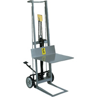 Hydraulic Platform Lift Stacker, Foot Pump Operated, 400 lbs. Capacity, 54" Max Lift Helyx Safety & Industrial Supplies