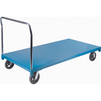 Chariot &agrave; plateforme robuste, 72" lo x 36" la x Capacit&eacute; 2000 lb, Roues en Caoutchouc Helyx Safety & Industrial Supplies