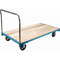 Chariot &agrave; plateforme robuste, 72" lo x 36" la x Capacit&eacute; 2000 lb, Roues en Caoutchouc Helyx Safety & Industrial Supplies