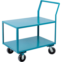 Chariots surbaiss&eacute;s robustes, 2 niveaux, 18" la x 30" p x 41" h, 2400 lb Cap Helyx Safety & Industrial Supplies