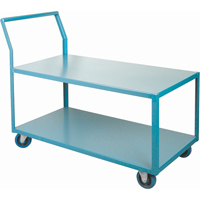 Chariots Surbaiss&eacute;s Robustes, 2 niveaux, 24" la x 48" p x 40" h, 1200 lb Cap Helyx Safety & Industrial Supplies