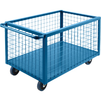 Caisson en treillis m&eacute;tallique, Acier, 51" lo x 24" la x 31,5" h, Volume 16 pi³, Capacit&eacute; 1200 lb Helyx Safety & Industrial Supplies