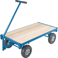 Chariots à timon avec plate-formes en bois