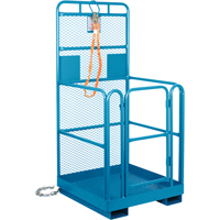 Nacelle &eacute;l&eacute;vatrice pour travail en hauteur, 36" x 36" x 72" h, Capacit&eacute; de 1000 lb, Acier Helyx Safety & Industrial Supplies