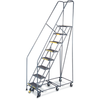All Directional Ladders, 9 Steps, 24" Step Width, 90" Platform Height, Steel Helyx Safety & Industrial Supplies