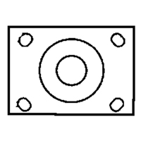 Roulette &agrave; freinage complet, Pivotant avec frein, 6" (152,4 mm), Caoutchouc, 450 lb (204 kg) Helyx Safety & Industrial Supplies