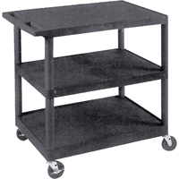 Chariot utilitaire, 3 tiers, 18" x 34" x 24", Capacit&eacute; 400 lb Helyx Safety & Industrial Supplies