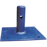 Scaffolding Accessories - Fixed Base Plate, Base Plate, 6" W x 6" H Helyx Safety & Industrial Supplies