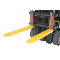 Fork Extensions, 48" L x 7-3/8" W, For Fork Width of 5" Helyx Safety & Industrial Supplies