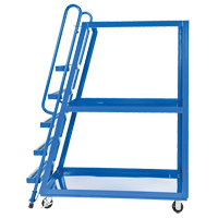 Chariot &agrave; cueillette, Acier, 27-7/8" la x 56-1/8" p, 3 tablettes, Capacit&eacute; 1000 lb Helyx Safety & Industrial Supplies