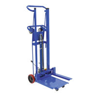 Empileur &agrave; plateforme, M&eacute;canisme Pompe au pied, Capacit&eacute; de 750 lb, Levage max de 52" Helyx Safety & Industrial Supplies