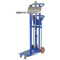 Gerbeur &agrave; plateforme hydraulique, M&eacute;canisme Pompe au pied, Capacit&eacute; de 750 lb, Levage max de 52" Helyx Safety & Industrial Supplies