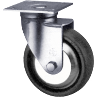 Roulette robuste, Fixe, 8" (203,2 mm), Ur&eacute;thane, 1000 lb (453,6 kg) Helyx Safety & Industrial Supplies