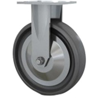 Roulette robuste, Fixe, 8" (203,2 mm), Elastom&egrave;re dur, 1000 lb (453,6 kg) Helyx Safety & Industrial Supplies