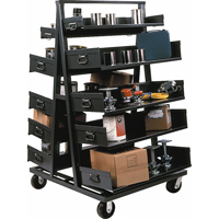 Chariots Adjust-A-Tray, 30" x 38" x 64", Capacit&eacute; 2500 lb Helyx Safety & Industrial Supplies