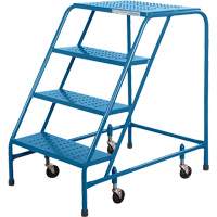 Escabeau roulant CSA, 4 marches, Largeur de la marche 22", Hauteur de la plateforme 37", Acier Helyx Safety & Industrial Supplies