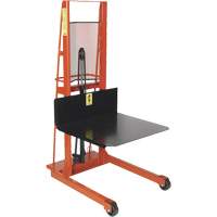 Hydraulic Platform Lift Stacker, Hand Winch Operated, 1000 lbs. Capacity, 80" Max Lift Helyx Safety & Industrial Supplies
