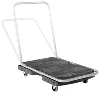 Chariot &agrave; plateforme utilitaire, 30-1/2" lo x 20-1/2" la, 250 lb cap, Roues Caoutchouc Helyx Safety & Industrial Supplies