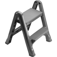 Escabeau repliable, 2 marches, 19-1/2" x 20-1/2" x Hauteur 22-3/4" Helyx Safety & Industrial Supplies