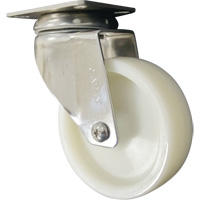 Roulette, Pivotant, 4" (101,6 mm), Nylon, 200 lb (91 kg) Helyx Safety & Industrial Supplies