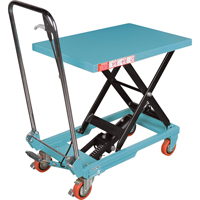 Table &eacute;l&eacute;vatrice robuste &agrave; ciseaux hydraulique, 27-1/2" lo x 17-3/4" la, Acier, Capacit&eacute; 330 lb Helyx Safety & Industrial Supplies