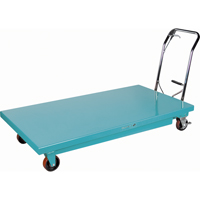 Table &eacute;l&eacute;vatrice robuste &agrave; ciseaux hydraulique, 63" lo x 31-7/8" la, Acier, Capacit&eacute; 1100 lb Helyx Safety & Industrial Supplies