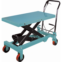Table &eacute;l&eacute;vatrice robuste &agrave; ciseaux hydraulique, 39-3/8" lo x 20-1/8" la, Acier, Capacit&eacute; 1650 lb Helyx Safety & Industrial Supplies