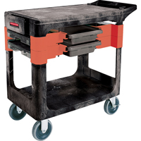 Maintenance Tool Cart, 2 Drawers, 38" L x 19-1/4" W x 33-3/8" H, Black Helyx Safety & Industrial Supplies