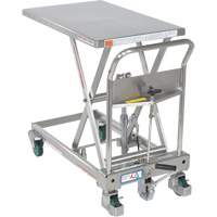 Table &eacute;l&eacute;vatrice hydraulique &agrave; ciseaux, 31-1/2" lo x 19-1/2" la, Acier inoxydable, Capacit&eacute; 550 lb Helyx Safety & Industrial Supplies