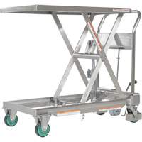 Table &eacute;l&eacute;vatrice hydraulique &agrave; ciseaux, 31-1/2" lo x 19-1/2" la, Acier inoxydable, Capacit&eacute; 550 lb Helyx Safety & Industrial Supplies