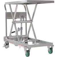 Table &eacute;l&eacute;vatrice hydraulique &agrave; ciseaux, 31-1/2" lo x 19-1/2" la, Acier inoxydable, Capacit&eacute; 550 lb Helyx Safety & Industrial Supplies
