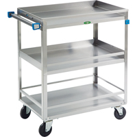 Chariots avec barres de retenue, 3 Tiers, 19" la x 34-3/4" h x 31" p, Capacit&eacute; 500 lb Helyx Safety & Industrial Supplies