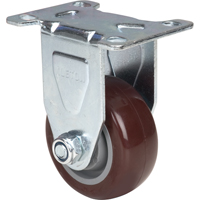 Caster, Rigid, 3" (76 mm), Polyurethane, 230 lbs. (104 kg.) Helyx Safety & Industrial Supplies