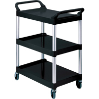 Chariot de service, 3 tiers, 19" x 38" x 34", Capacit&eacute; 200 lb Helyx Safety & Industrial Supplies