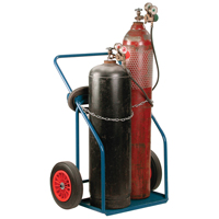 Chariots pour bouteilles de gaz, Roues Caoutchouc, Base de , 1000 lb Helyx Safety & Industrial Supplies