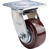 Roulette, Pivotant, 4" (101,6 mm), Polyur&eacute;thane,  Helyx Safety & Industrial Supplies