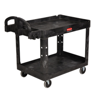 Chariot utilitaire robuste - 4520-88, 2 tiers, 25-1/4" x 39" x 44", Capacit&eacute; 500 lb Helyx Safety & Industrial Supplies