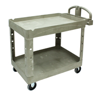 Chariot utilitaire robuste - 4520-88, 2 tiers, 25-1/4" x 39" x 44", Capacit&eacute; 500 lb Helyx Safety & Industrial Supplies