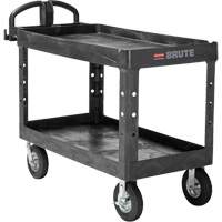 Chariot utilitaire robuste, 2 tiers, 25-1/4" x 33-1/4" x 55", Capacit&eacute; 750 lb Helyx Safety & Industrial Supplies