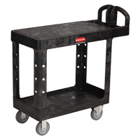Chariot utilitaire robuste a/tablette plate - 4505-00, 2 tiers, 17-1/4" x 38-1/10" x 38-1/2", Capacit&eacute; 500 lb Helyx Safety & Industrial Supplies